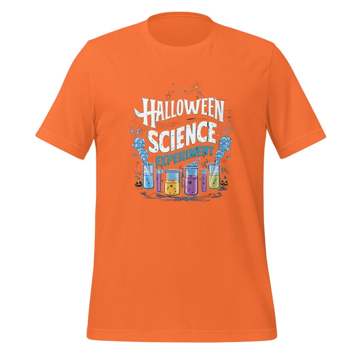 Halloween Science Unisex Premium T-shirt - Orange / XS - ArtyKoala