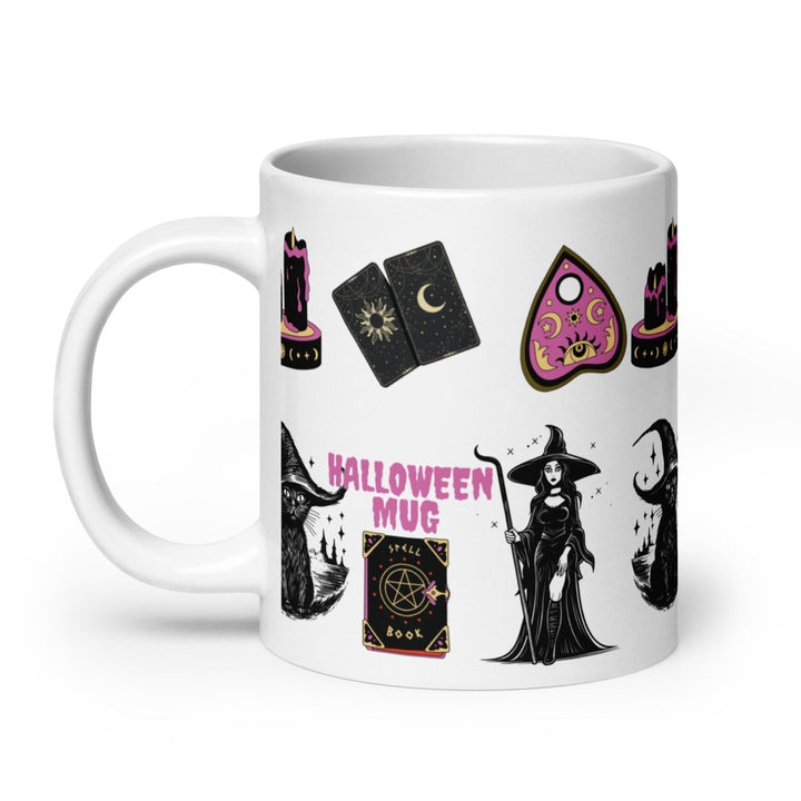 Halloween Sign White glossy mug - 15 oz - ArtyKoala