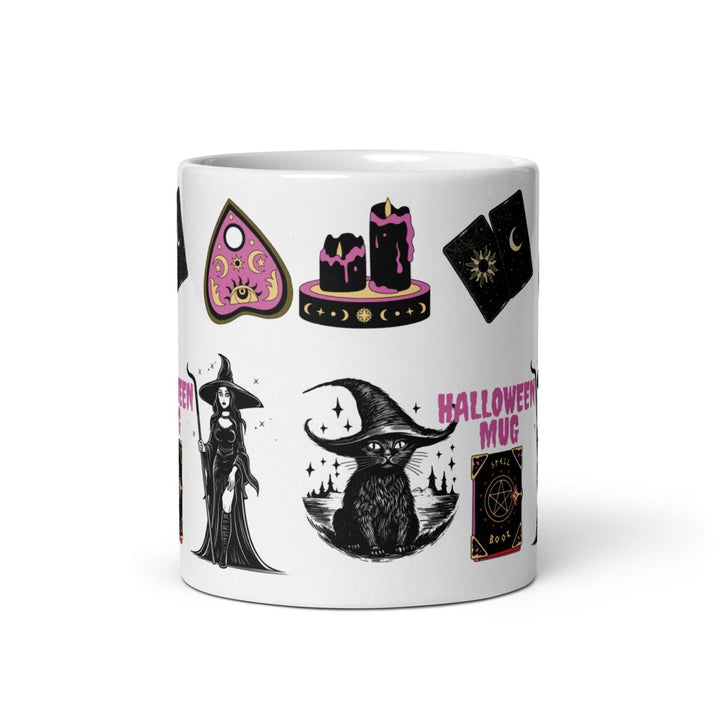 Halloween Sign White glossy mug - 11 oz - ArtyKoala