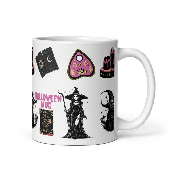 Halloween Sign White glossy mug - 11 oz - ArtyKoala