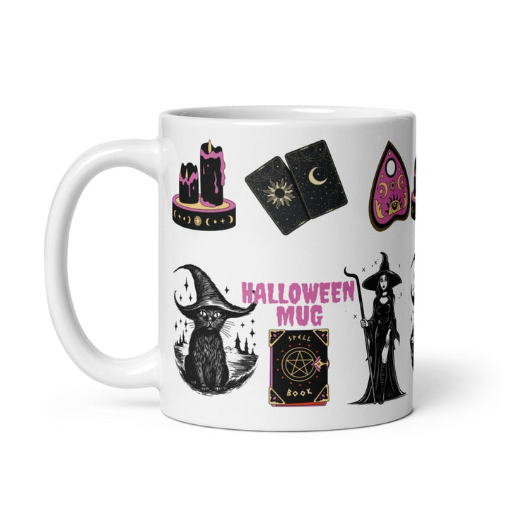 Halloween Sign White glossy mug - 11 oz - ArtyKoala