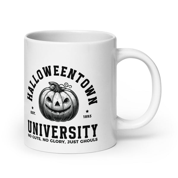 Halloween Town University White glossy mug - 20 oz - ArtyKoala