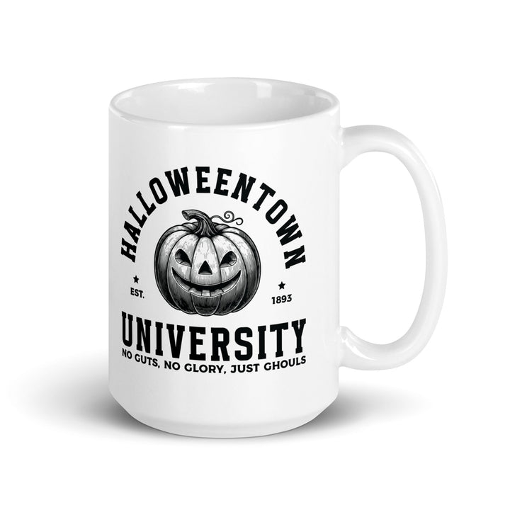 Halloween Town University White glossy mug - 15 oz - ArtyKoala