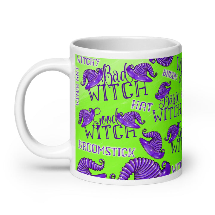 Halloween Witch Vibes White glossy mug - 11 oz - ArtyKoala