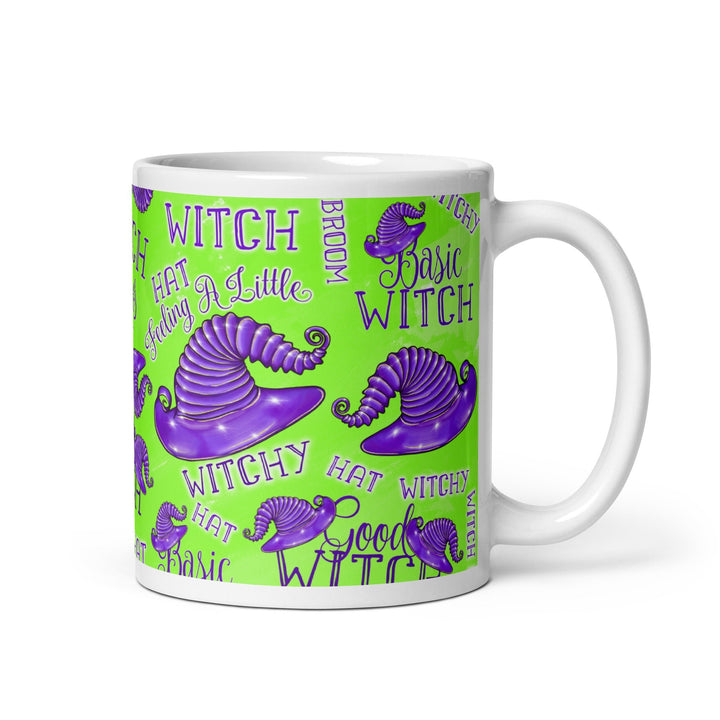 Halloween Witch Vibes White glossy mug - 11 oz - ArtyKoala