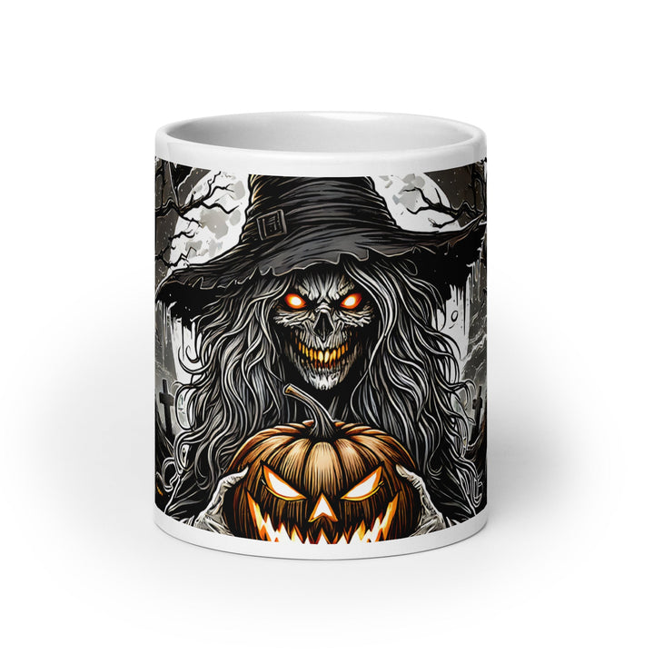 Halloween Witch White glossy mug - 11 oz - ArtyKoala