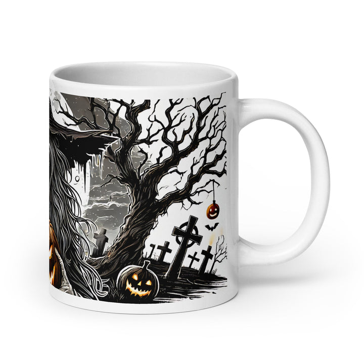 Halloween Witch White glossy mug - 20 oz - ArtyKoala