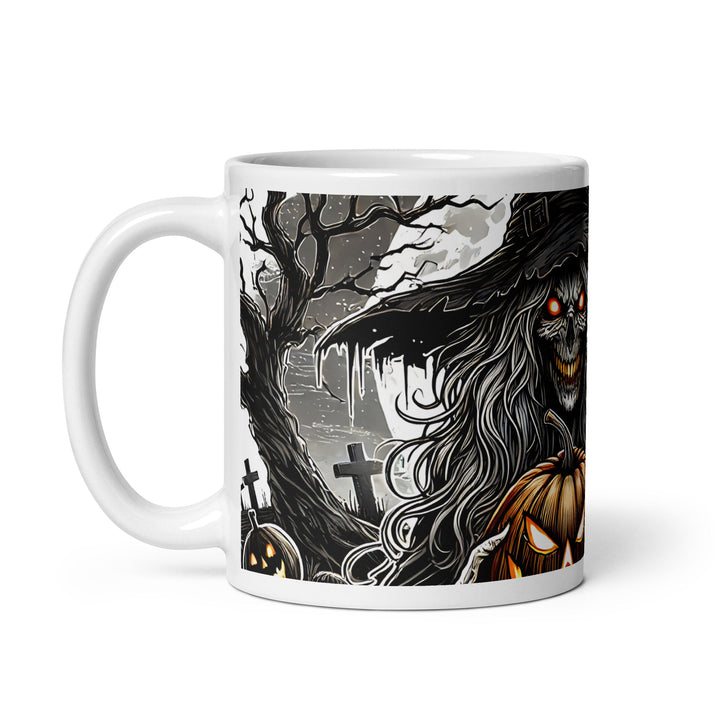 Halloween Witch White glossy mug - 11 oz - ArtyKoala