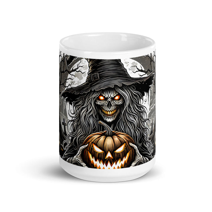 Halloween Witch White glossy mug - 11 oz - ArtyKoala