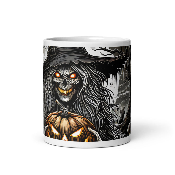 Halloween Witch White glossy mug - 11 oz - ArtyKoala