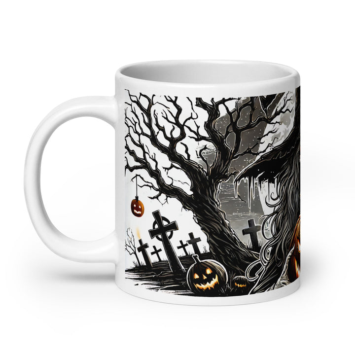 Halloween Witch White glossy mug - 11 oz - ArtyKoala