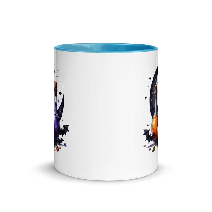 Halloween With Potion Colorful Print Mug - Blue - 11 oz - ArtyKoala