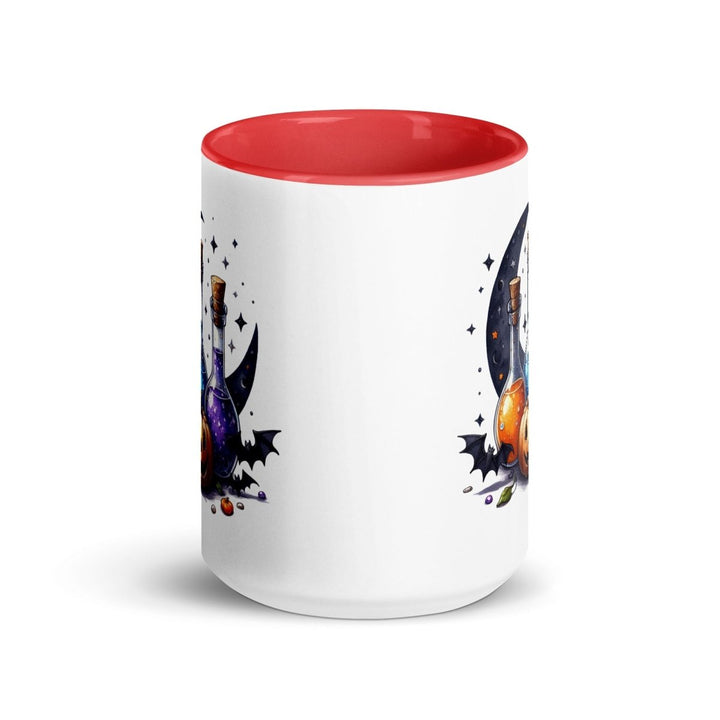 Halloween With Potion Colorful Print Mug - Red - 15 oz - ArtyKoala