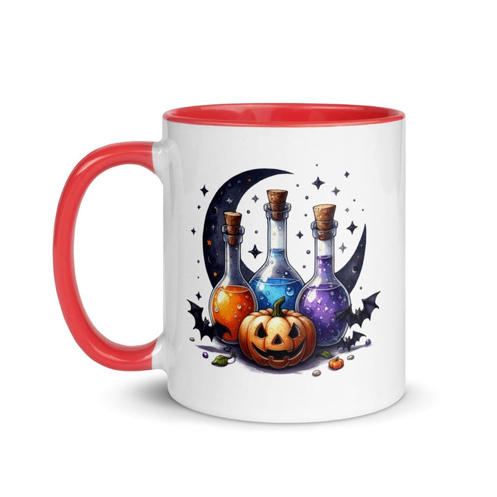 Halloween With Potion Colorful Print Mug - Red - 11 oz - ArtyKoala