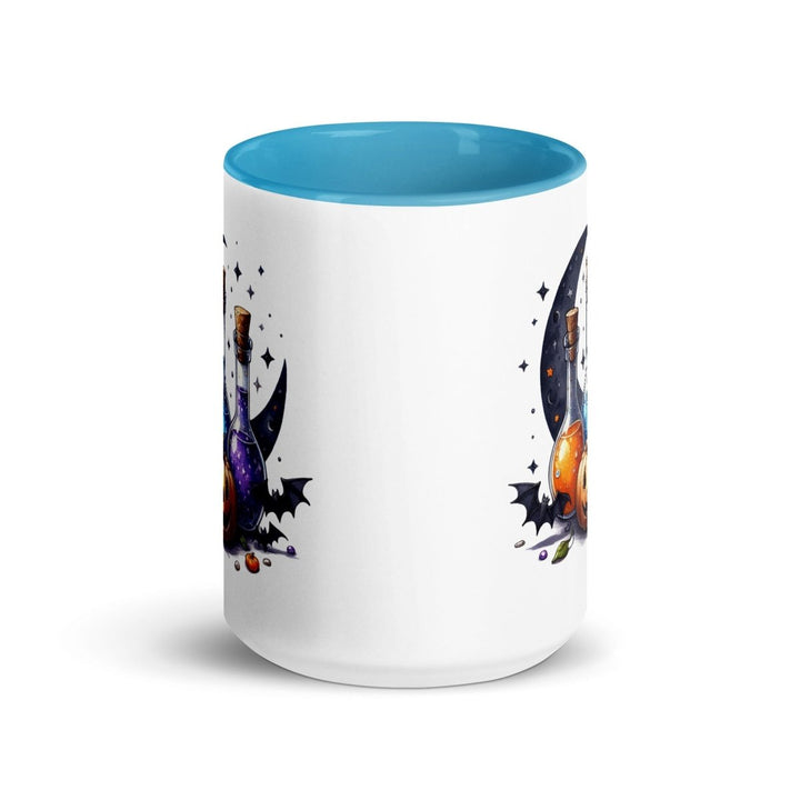 Halloween With Potion Colorful Print Mug - Blue - 15 oz - ArtyKoala