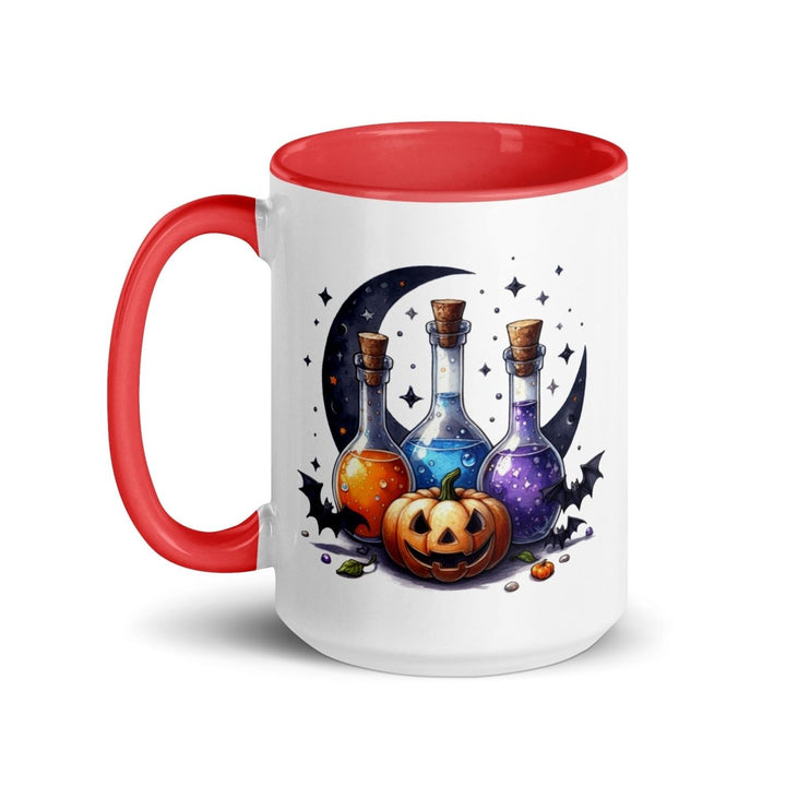 Halloween With Potion Colorful Print Mug - Red - 11 oz - ArtyKoala