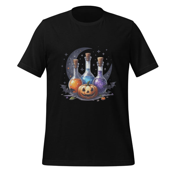 Halloween With Potion Graphic Tee - Black - S - ArtyKoala