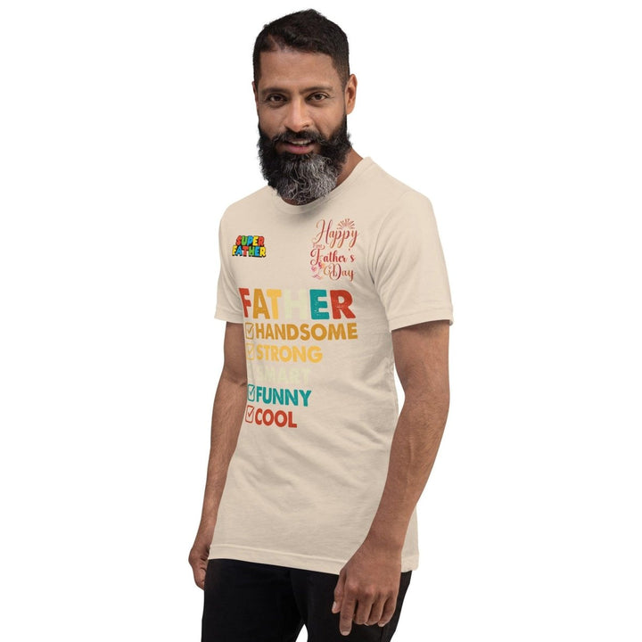 Handsome Dad Graphic Tee - Soft Cream - S - ArtyKoala