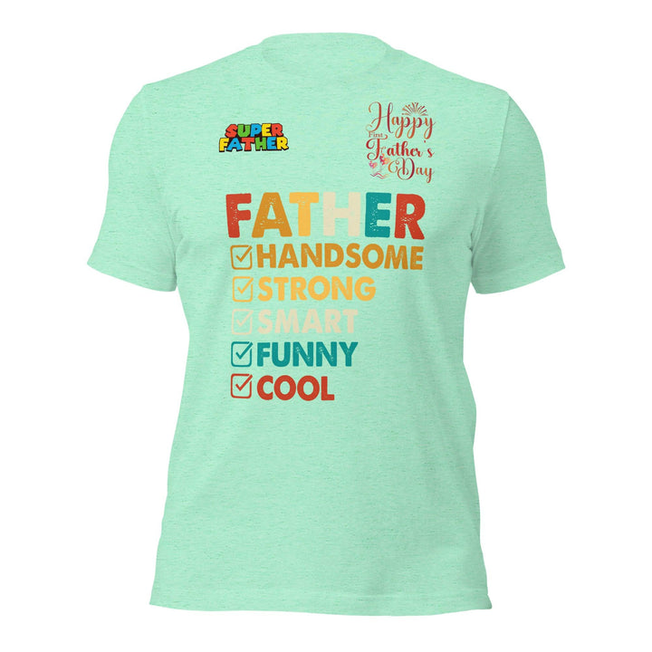 Handsome Dad Men Premium T-shirt - Heather Mint / S - ArtyKoala