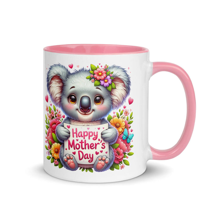 Happy Mother's Day Mug with Color Inside - Pink / 11 oz - ArtyKoala