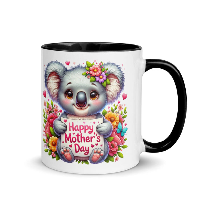 Happy Mother's Day Mug with Color Inside - Black / 11 oz - ArtyKoala