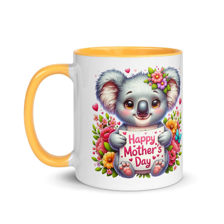 Happy Mother's Day Mug with Color Inside - ArtyKoala