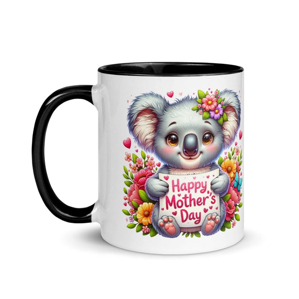 Happy Mother's Day Colorful Print Mug - Black - 11 oz - ArtyKoala