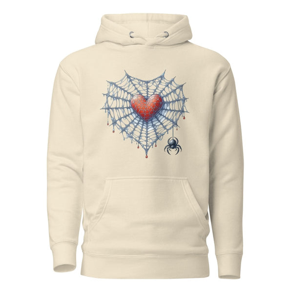 Heart Closed to Love Graphic Hoodie - Bone - S - ArtyKoala
