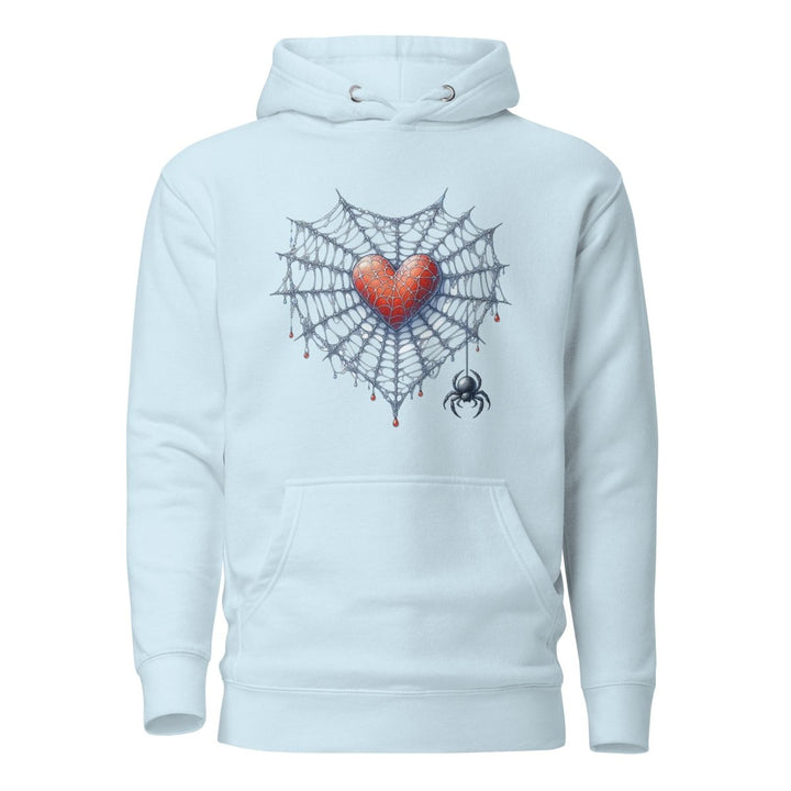 Heart Closed to Love Graphic Hoodie - Sky Blue - S - ArtyKoala