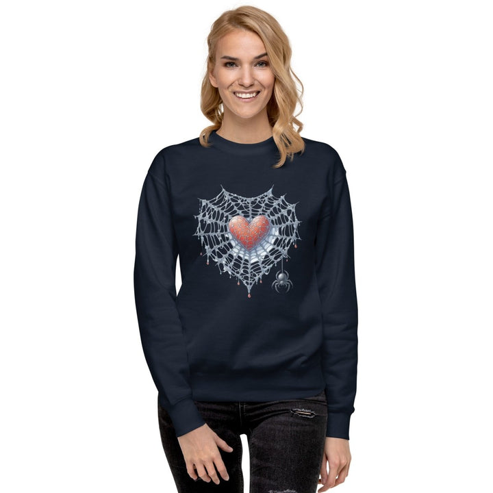 Heart Closed to Love Graphic Sweatshirt - Navy Blazer - S - ArtyKoala