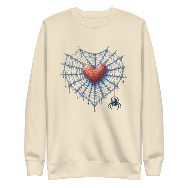 Heart Closed to Love Graphic Sweatshirt - Bone - S - ArtyKoala