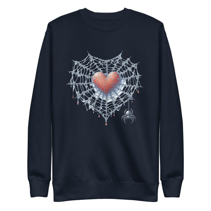 Heart Closed to Love Graphic Sweatshirt - Navy Blazer - S - ArtyKoala