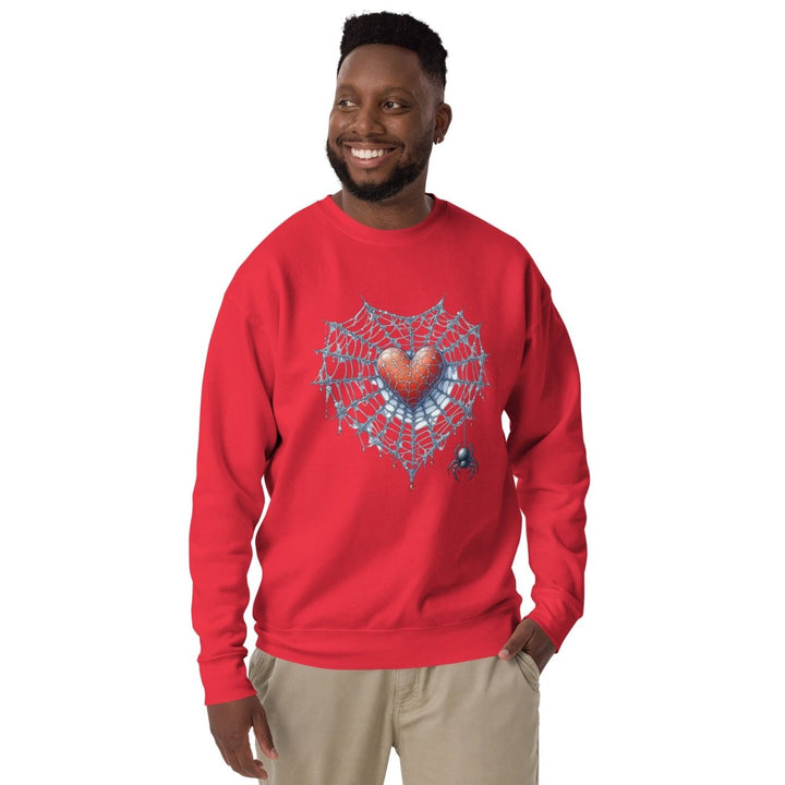 Heart Closed to Love Graphic Sweatshirt - Team Red - S - ArtyKoala