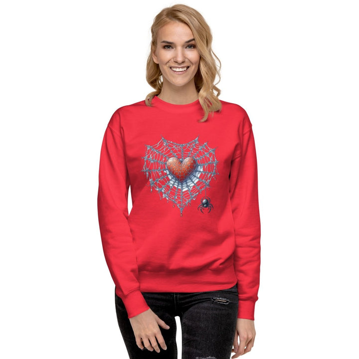 Heart Closed to Love Graphic Sweatshirt - Team Red - S - ArtyKoala