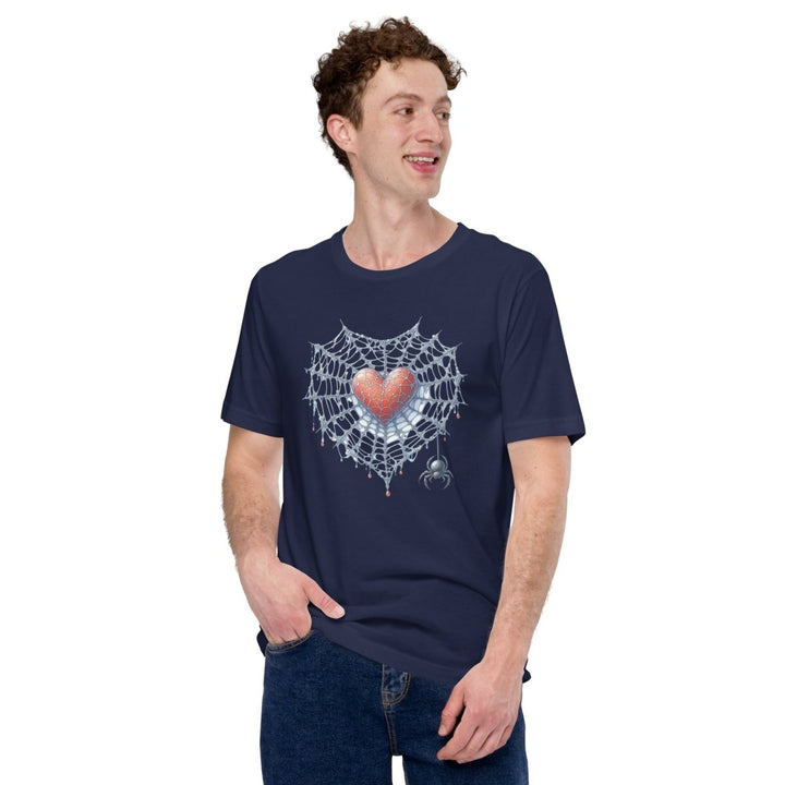 Heart Closed to Love Graphic Tee - Navy - XS - ArtyKoala
