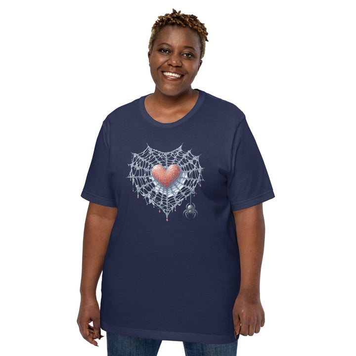 Heart Closed to Love Graphic Tee - Navy - XS - ArtyKoala