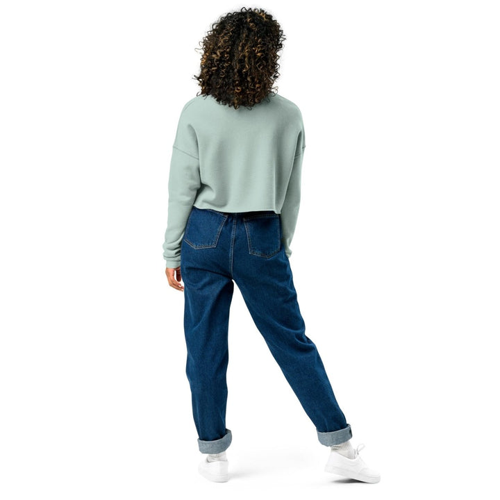 Hey You Drop This Cool Crop Graphic Sweatshirt - Dusty Blue - S - ArtyKoala
