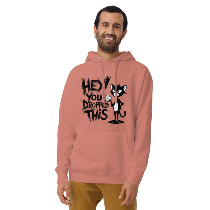 Hey You Drop This Cool Graphic Hoodie - Dusty Rose - S - ArtyKoala