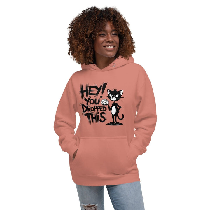 Hey You Drop This Cool Graphic Hoodie - Dusty Rose - S - ArtyKoala