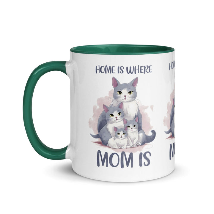 Home Is Where Mom Is Mug with Color Inside - ArtyKoala