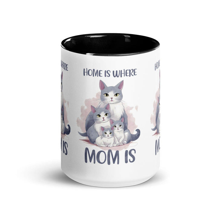 Home Is Where Mom Is Mug with Color Inside - ArtyKoala