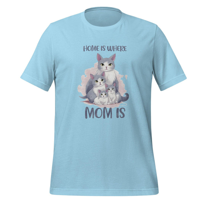 Home Is Where Mom Is Woman Premium T-shirt - Ocean Blue / S - ArtyKoala