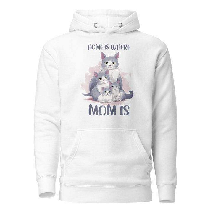 Home Is Where Mom Women Premium Hoodie - White / S - ArtyKoala