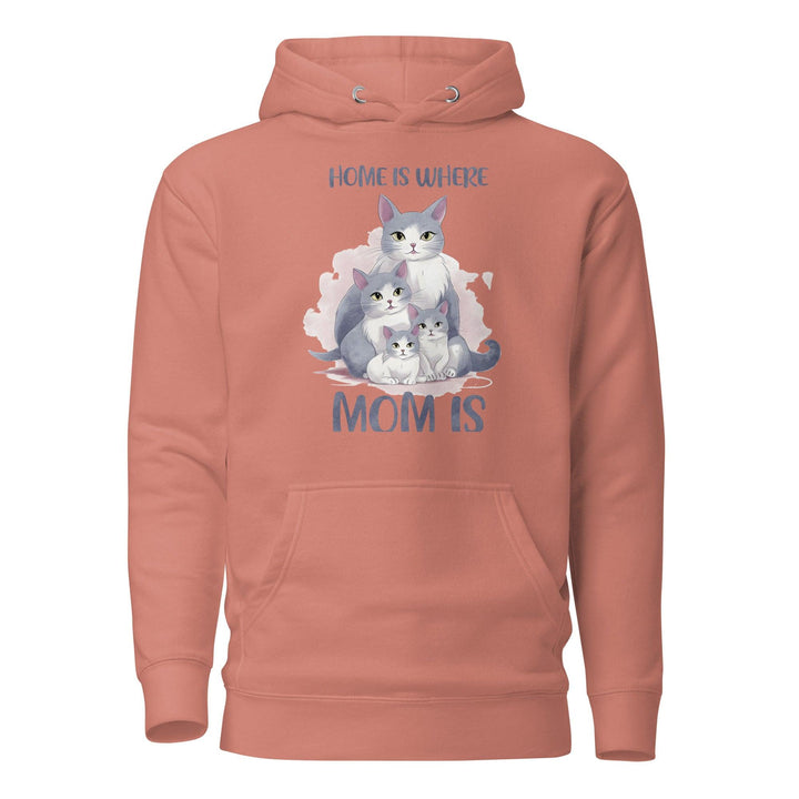 Home Is Where Mom Women Premium Hoodie - Dusty Rose / S - ArtyKoala