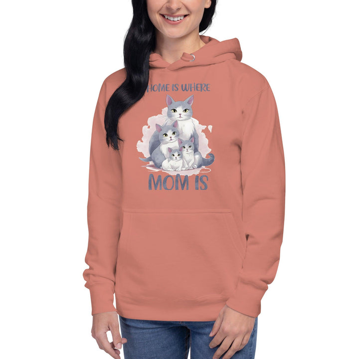 Home Is Where Mom Women Premium Hoodie - ArtyKoala