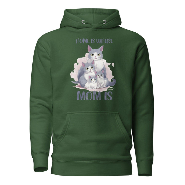 Home Is Where Mom Women Premium Hoodie - Forest Green / S - ArtyKoala