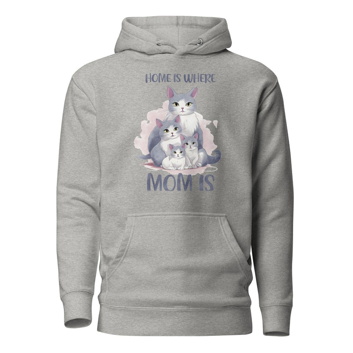 Home Is Where Mom Women Premium Hoodie - Carbon Grey / S - ArtyKoala