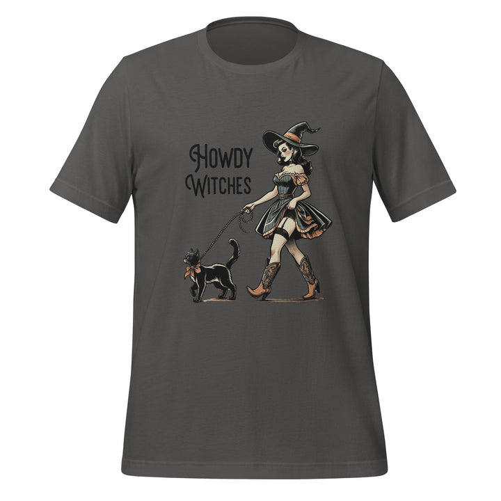 Howdy Witches Halloween Unisex Premium T-shirt - Asphalt / S - ArtyKoala