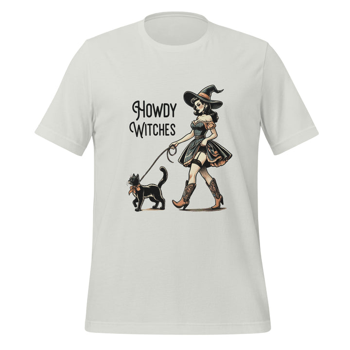 Howdy Witches Halloween Unisex Premium T-shirt - Silver / S - ArtyKoala