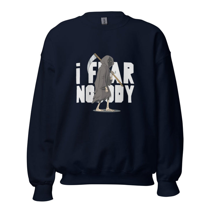 I Fear Nobody Graphic Sweatshirt - Navy - S - ArtyKoala